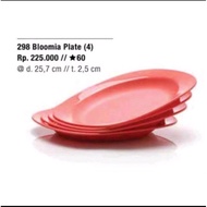 Tupperware plate contains 4 / tupperware blossom plate