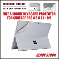 For Microsoft New Surface Go 2 3 Surface Pro 4 5 6 7 7+ Plus 8 9 Tablet Back Protector Skin Sticker