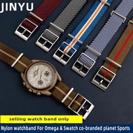 Nylon Watchband 20mm For Omega X Swatch Joint MoonSwatch Constellation Planetary Men Women Waterproof Sport Watch Strap Bracelet