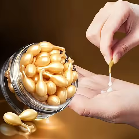 90 Capsules - Placenta and Hyaluronic Acid Essence Capsules - Deeply Nourishes and Moisturizes the S