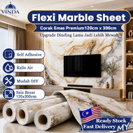 Flexi Marble Sheet Imitation Ceramic Waterproof Wall Sticker Marble Wallpaper Thickened XPE Board DI