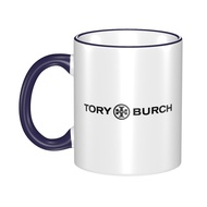 Ready Stock Tory Burch (1) Mug Creative Coffee Cup Couple Cup Simple Ceramic Cup Unique Trendy Ceramic Drinking Cup 330ml