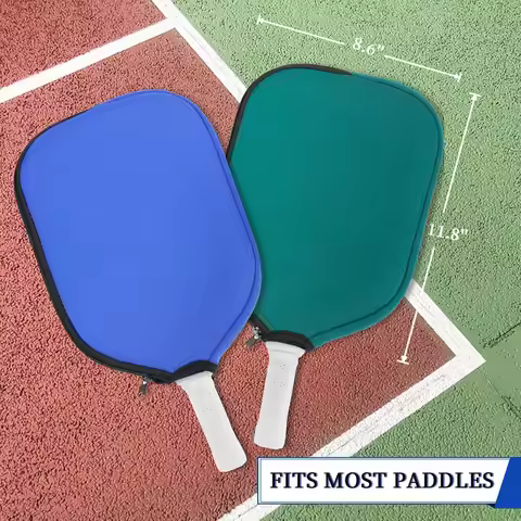 Pickleball Paddle Cover, Zippered Paddle Case 8.6 x 11.8 inches, Neoprene Racket Sleeve Pickleball C