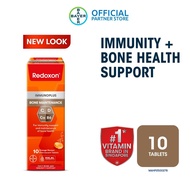 Redoxon Immunoplus Bone Maintenance Vitamin C B6 Calcium and Vitamin D Effervescent 10 Tablets Exp J