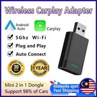 2 in 1 Wireless Carplay Adapter Android Auto Wired To Wireless dongle apple carplay for android play