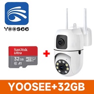 ซื้อ 1 แถม 1 YOOSEE กล้องวงจรปิดเลนส์คู่ WIFI 5G/2.4G HD 4MP กล้องวงจรปิดดูผ่านมือถือกล้องวงจรปิด360