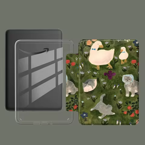 Custom Designed Protective Transparent TPU leather Cover Case for Kindle 10th 11th Paperwhite 10th C