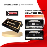 MOHAWK (MS-200.4) MS-Series 4 Channel Amplifier-Car Amplifier/Car Power Amplifier