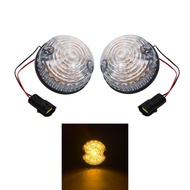 2Pcs/Kit White Smoked Yellow Lens For Land Rover Defender 90/110 Led 73Mm Fog&Reverse&Front Side Lig