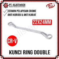 HL Premier Ring Spanner 22 X 24 MM Ring Double Offset Spanner 22x24mm