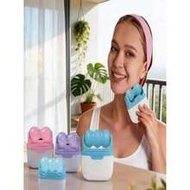 1pc Mini Portable Beauty Care Lift Dual Head Ice Roller With 2-In-1 Facial Skin Care Massage Tool, C