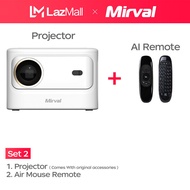 【Flagship Model】Mirval S9 LED 1080P 18000Lumens Projector LCD Android 9.0 Smart OS Wifi Wireless Mir