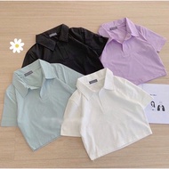 WOMEN'S POLO CROPTOP POLO SHIRT WOMEN POLO T SHIRT WOMEN