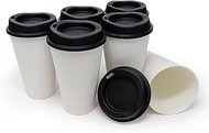 Rolling Sands USA Made 16 oz Reusable Coffee Cups with Lids 6 Pk, To Go Travel Cups, Hot or Cold Dri