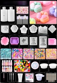 DIY เซ็ตวัสดุสำหรับทำของเล่นจากยางซิลิโคน AB Glue ชุดเต็มสำหรับเด็ก ทำด้วยมือ เครื่องประดับแฟชั่น อุ