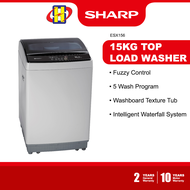 Sharp Washing Machine (15KG) Intelligent Waterfall System Fully Auto Top Load Washer ESX156