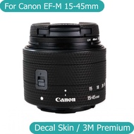 สำหรับ Canon EF-M 15-45มม. F3.5-6.3คือ STM ป้องกันรอยขีดข่วนสติกเกอร์เลนส์กล้องถ่ายรูปเคลือบฟิล์มป้องกันฝาครอบผิว