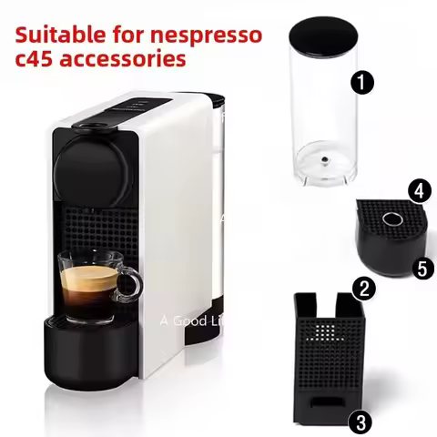 Apply To NESPRESSO Essenza Plus Coffee Machine C45 Tank Drip Tray Capsule Waste Water Box Accessorie