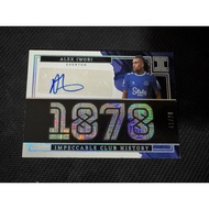2022 Panini Soccer Card Impeccable Premier League Alex Iwobi Everton Club History Autograph /78