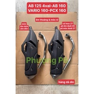 ️Exhaust AB 125 4VAL-AB 160-VARIO 160-PCX 160 with SMOOTH neck & WARM HOOK