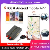 Acodo Car GPS Tracker Real-Time Tracking Google Map Link Track GPS GSM GPRS TK103A【Free use for life