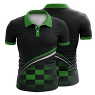 Full Sublimation Polo Shirt Blue Green SUBLIMATION SHIRT FOR WOMEN ALTERNATIVE FOR