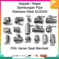 TERMURAH DOUBLE NEPEL NAPPLE T L SOCK DRAT LUAR SOK SAMBUNGAN KRAN KERAN AIR | COD