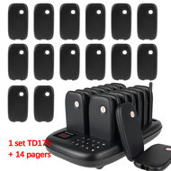 Retekess TD175 ระบบเรียกคิวไร้สายสำหรับพนักงานเสิร์ฟพร้อมเสียงเรียกโต๊ะ ระยะไกล 1000 เมตร 30 ตัวสำหร