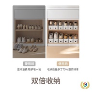 Adjustable Shelf Storage Cabinet Shoe Stacking Lazy Corner Double Layer Home Space-saving Board 9AR3