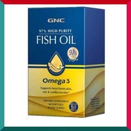 GNC - 97%超高純度Omega-3 rTG型魚油 60粒迷你膠囊 心腦血管 關節 眼睛 健康 平行進口 (參考效期: 02/2025*)