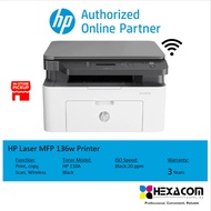 HP LaserJet MFP 136A/136W Printer Print Scan/Copy/Wireless