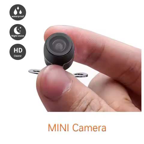 12mm Mini Rearview Camera Night Vision Parking Surveillance With Guide Line Switchable Wide-angle HD