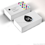 100pc/200pc/500pc/1000pc/lot Paper business card 300gsm paper cards with Custom logo printing Free S