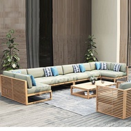 Villa Sofa Sunscreen Outdoor Group Nordic Waterproof Courtyard Furniture Preservative Leisure Outdoo