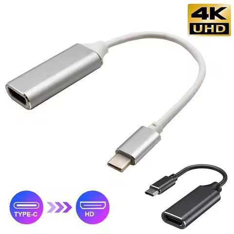 USB Type C to HDMI-compatible Adapter Cable USB-C to HDMI Cable Converter 4K Type-C to HDMI For PC L