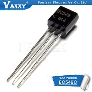 100pcs BC549C TO-92 BC549 TO92 549C 0.1A 30V Transistor New Original