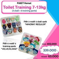 Training-b TOILET SAVING PACKAGE 7-13 KG (3 CLODIES + 6 Training Pants) | Clodi | Children's trouser