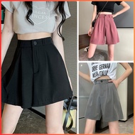 High Waist Casual Suit Shorts New Loose Small Feet A-Line Flared Pants Women's