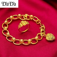 Gelang Tangan lelaki EMAS Bangkok Original COP 916 Mens Bracelet Ring Set Free Jewelry Box 手链+戒指