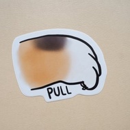 貓掌拉門貼紙 (Pull)