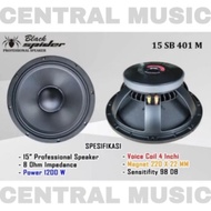 Speaker Black Spider 15 Inch 15SB401M 1200Watt Babet Black Spider