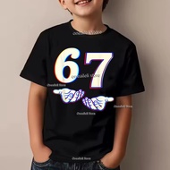 Summer 67 Six Seven Cotton Childrens T-Shirt Funny Italian Brainrot Math Joke Kid Boy Tee Tops Short