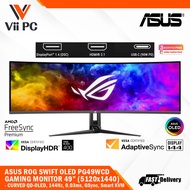 ASUS ROG SWIFT OLED PG49WCD 49" (5120x1440) Curved Gaming Monitor - 144Hz, QD-OLED, 0.03 ms, G-SYNC®, HDR400 TrueBlack, ROG Smart KVM, Low Blue Light, Flicker-Free, FreeSync Premium Pro