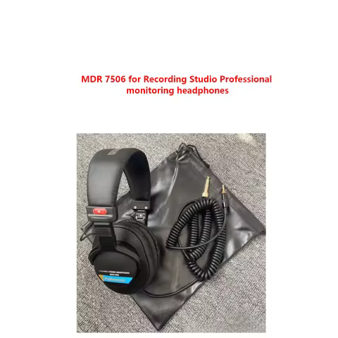 DJ Monitor studio headset earphone For Sony MDR 7506 for Recording Studio Professional monitoring he