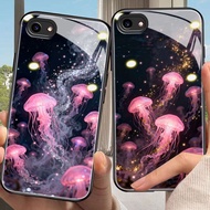 jellyfish Casing for vivo y81,y85,y91,y93,y97,y95,x20,x23,x50,x70,x80,x90/pro,x100 tempered glass ca