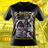 [Ready Stock XS-9XL] Gundam G-Shock GD100 RX-78 Short Sleeve Graphic Tees-  Premium 100% Cotton