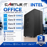 Intel Core i3 12100 14100 i5 12400 14400 Office Performance Desktop Set PC Package