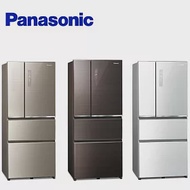 Panasonic 國際牌 ECONAVI 610L四門一級能變頻電冰箱(全平面無邊玻璃) NR-D611XGS -含基本安裝+舊機回收 翡翠金(N)