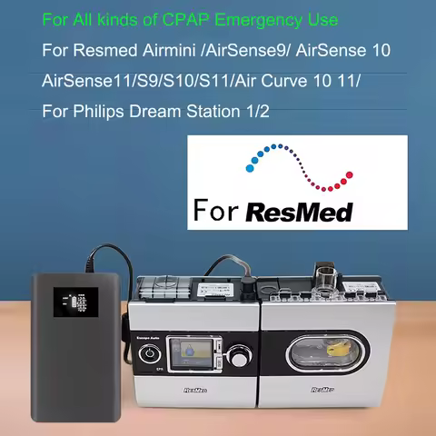 CPAP Battery Pack Power bank DC Output 12V 19V 24V 3.75A 2.5A Powerbank For Resmed S9 Airsense 10 Ai