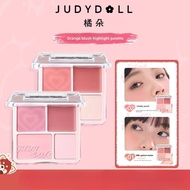 Judydoll Powder Blusher High CD Orange Blossom Blush Highlighter Palette Powder Blusher Cream Powder